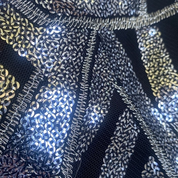 Astr the label black sequin cowl neck tank top. - Picture 3 of 13